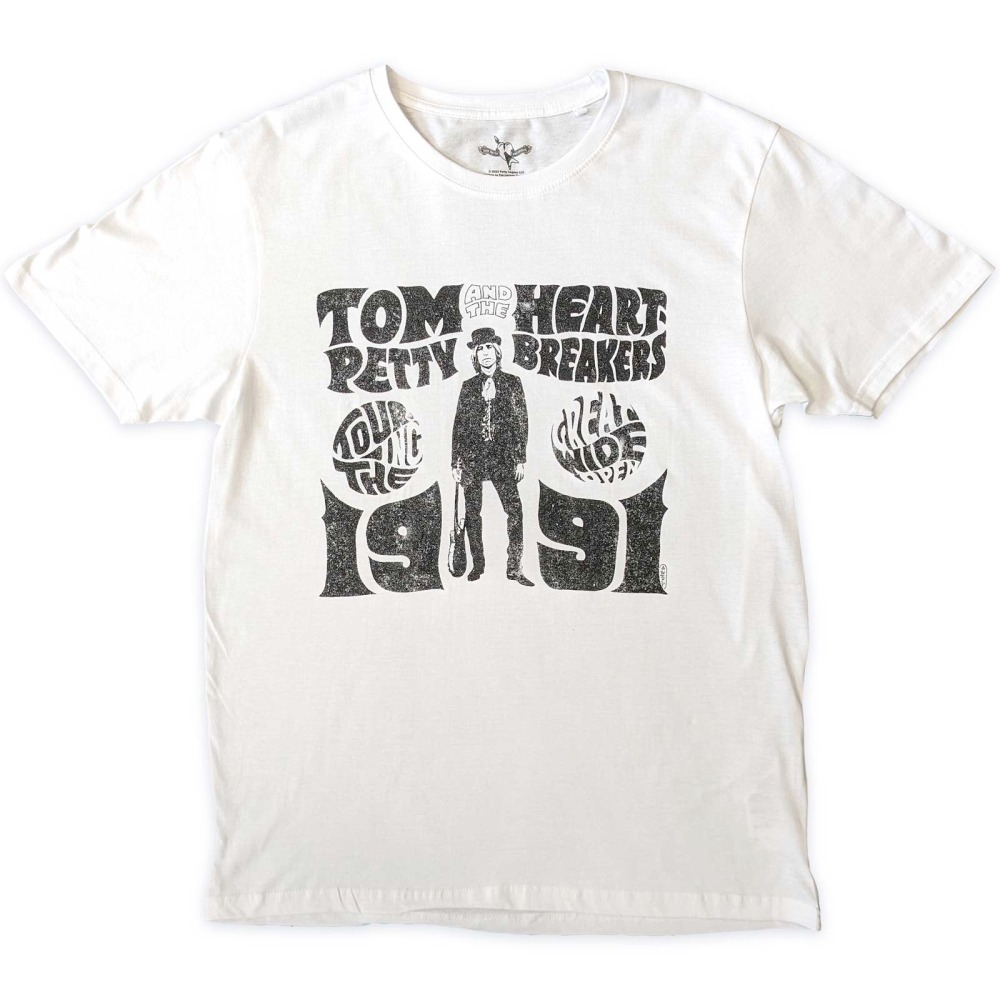 Tom Petty And The Heartbreakers - Great Wide Open Tour Heren Tshirt - Wit